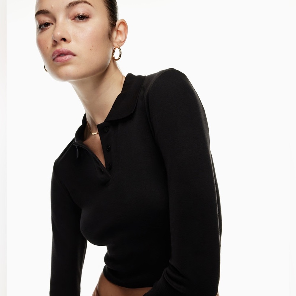 Sunday Best Aritzia Hugo Longsleeve Polo top